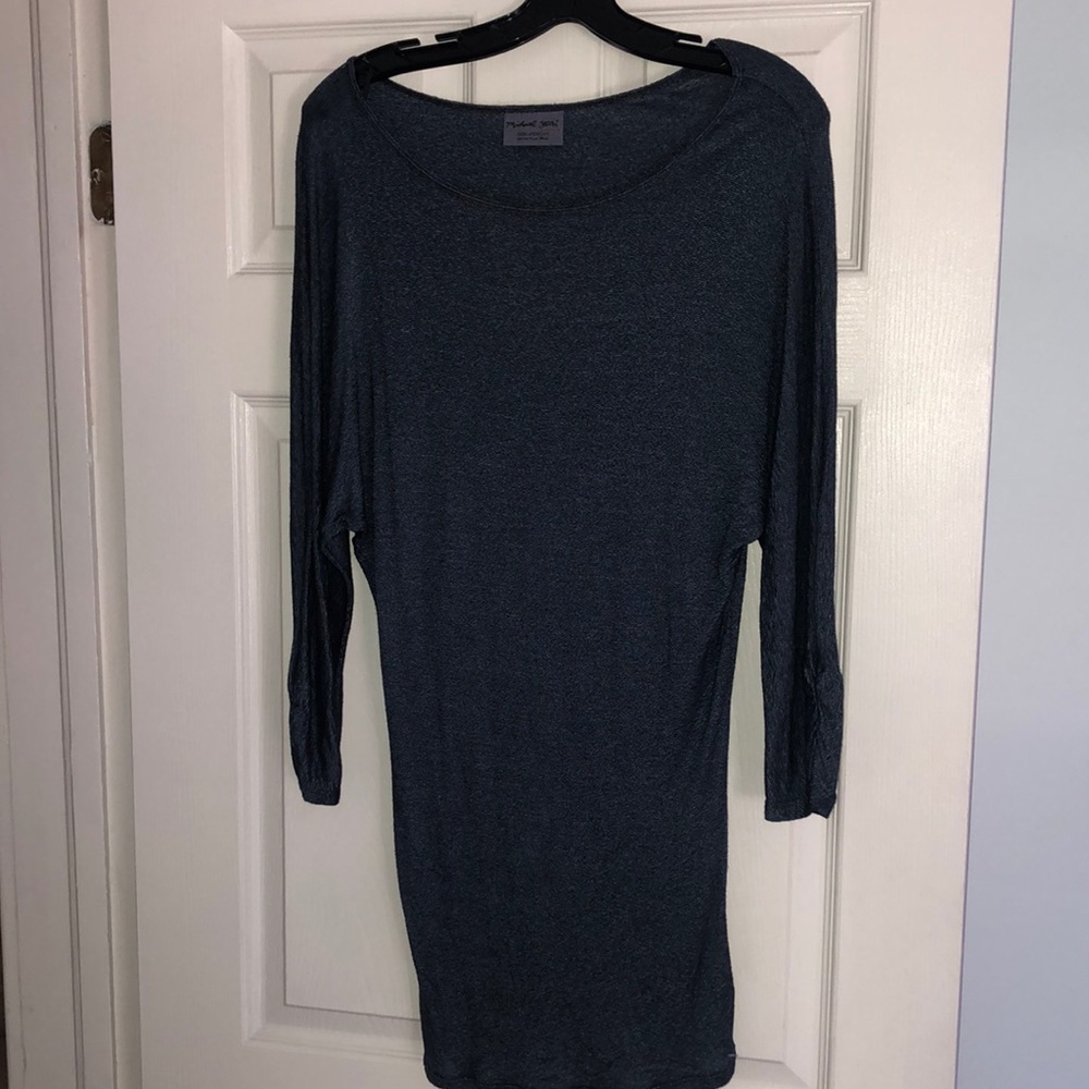 MICHAEL STARS BLUE SHIRT/DRESS Made in USA